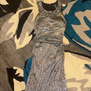 Silver formal dress